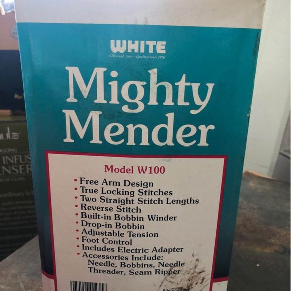 Brand New White Mighty Mender Sewing Machine - Picture 2 of 3